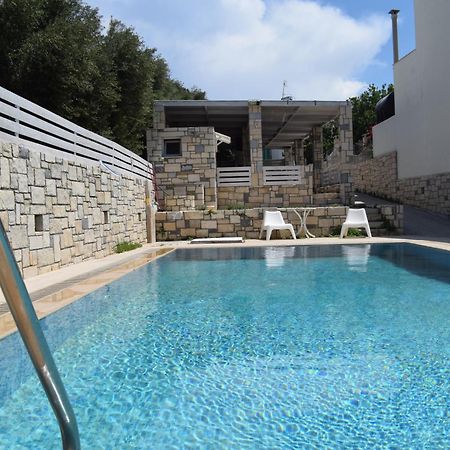 Aquarock Villa With Private Pool Prassás Eksteriør bilde