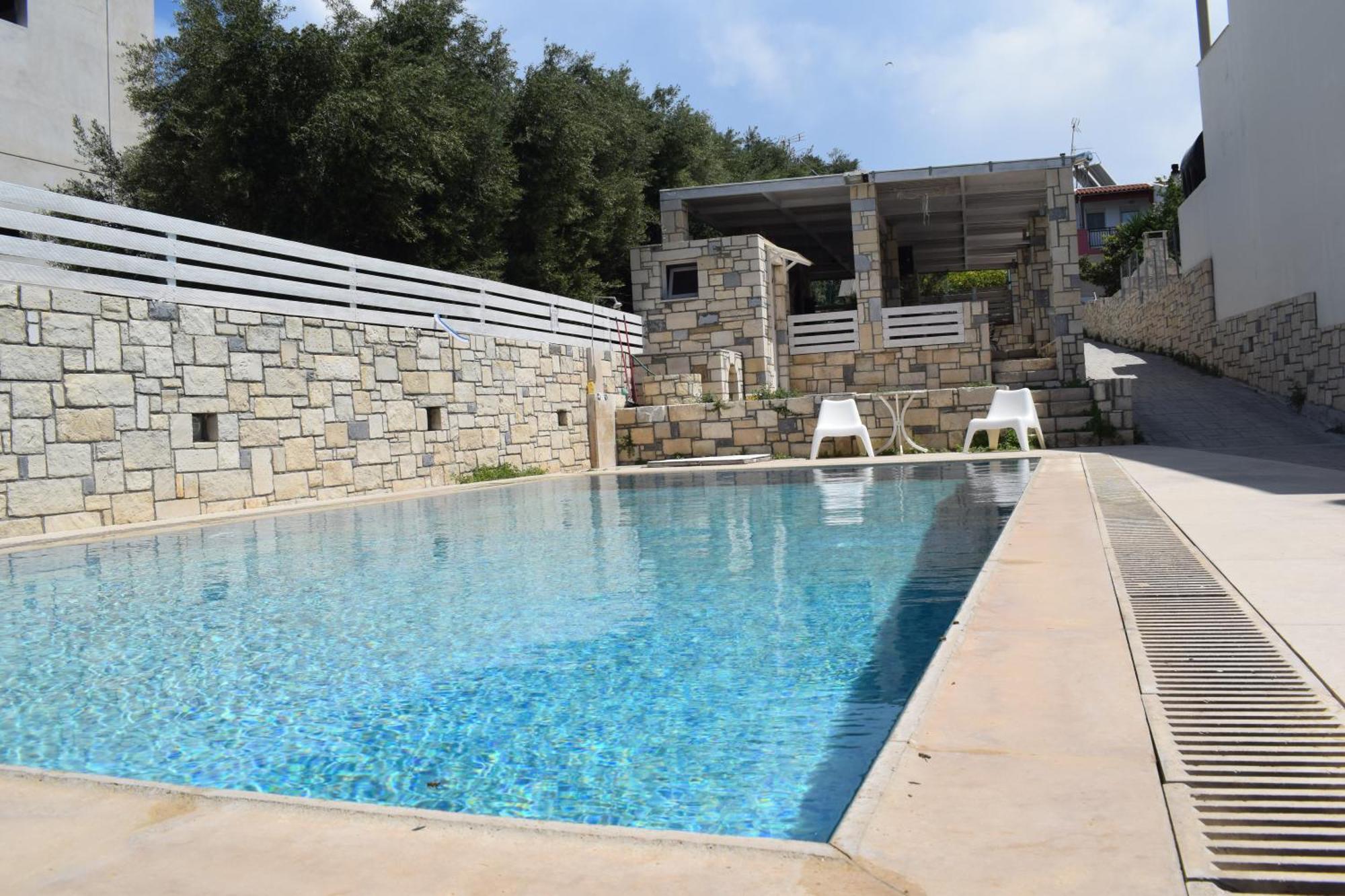 Aquarock Villa With Private Pool Prassás Eksteriør bilde