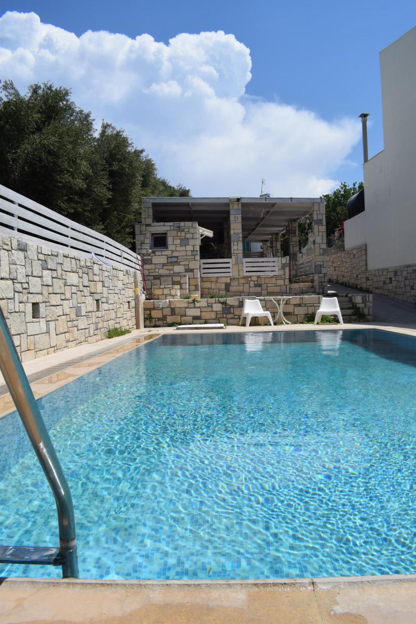 Aquarock Villa With Private Pool Prassás Eksteriør bilde