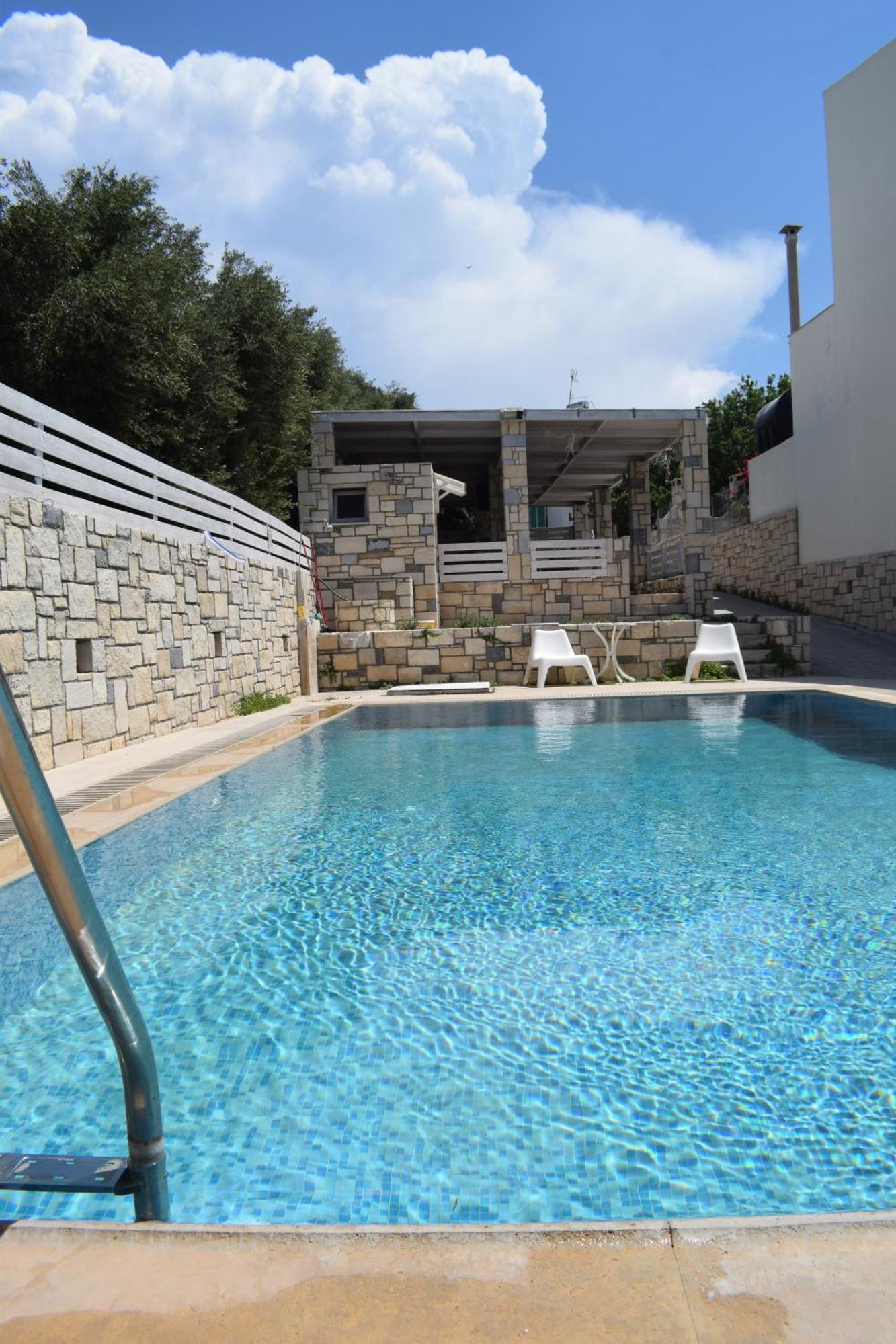 Aquarock Villa With Private Pool Prassás Eksteriør bilde