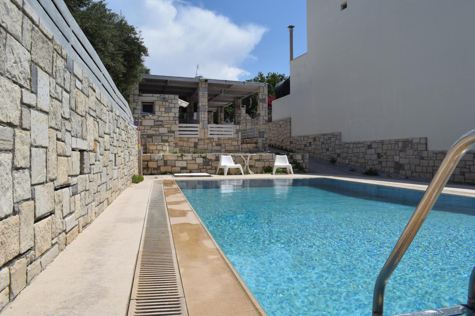 Aquarock Villa With Private Pool Prassás Eksteriør bilde